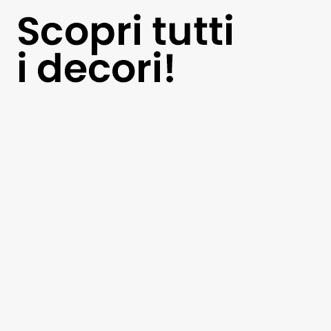 Box bianco con scritta copri tutti i decori by Fap Ceramiche